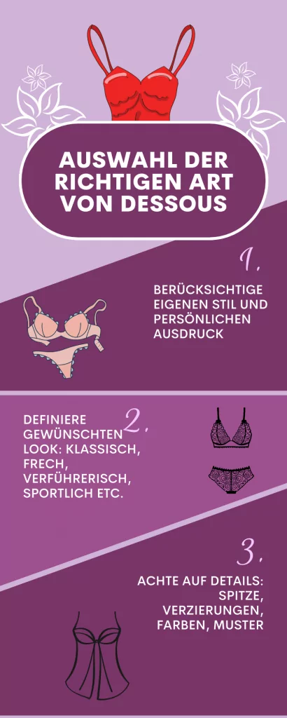 Auswahl der richtigen Dessous