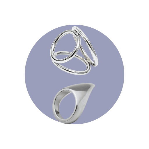 Edelstahl Penisringe